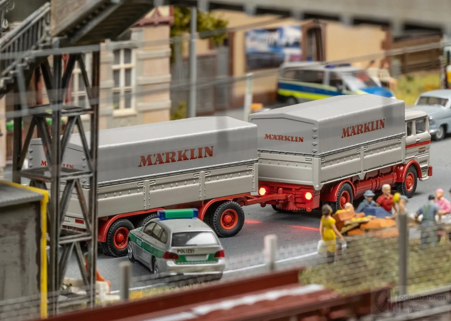 Märklin 47412 - RoLa DB Ep.IV mit Märklin LKW und Fernsteuerung H0/WS
