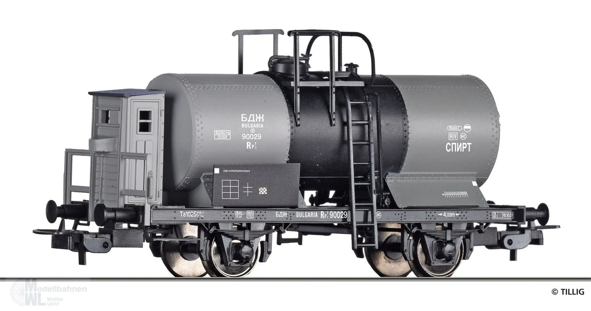 Tillig 77054 - Kesselwagen BDZ Ep.III Rpf H0/GL