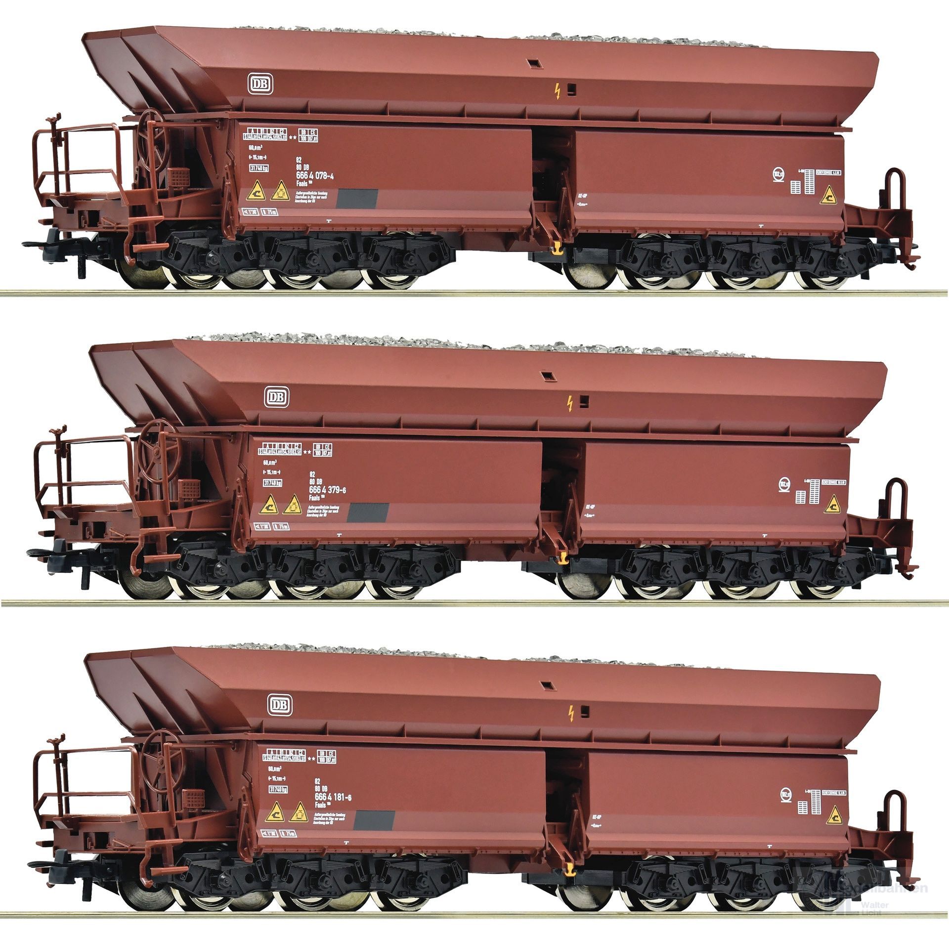 Roco 77030 - Erzwagen Set DB Ep.IV 3.tlg. Set 1 H0/GL