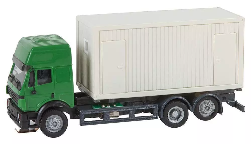 Faller 161480 - LKW MB SK'94 Baucontainer Herpa H0 1:87