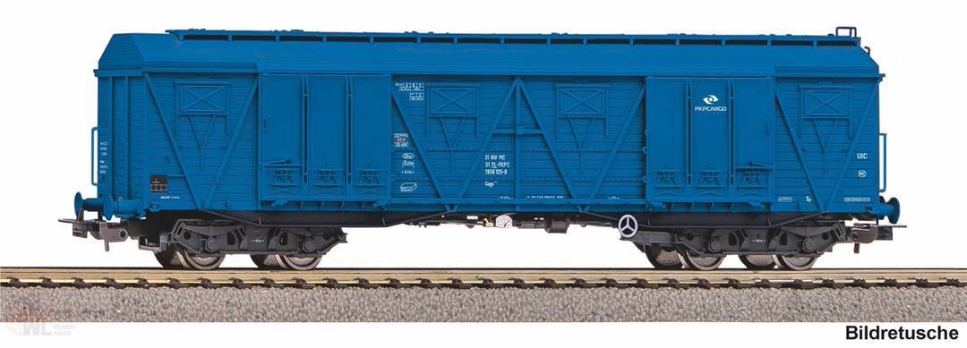 Piko 58476 - Güterwagen ged. PKP Ep.VI 401Ka blau H0/GL