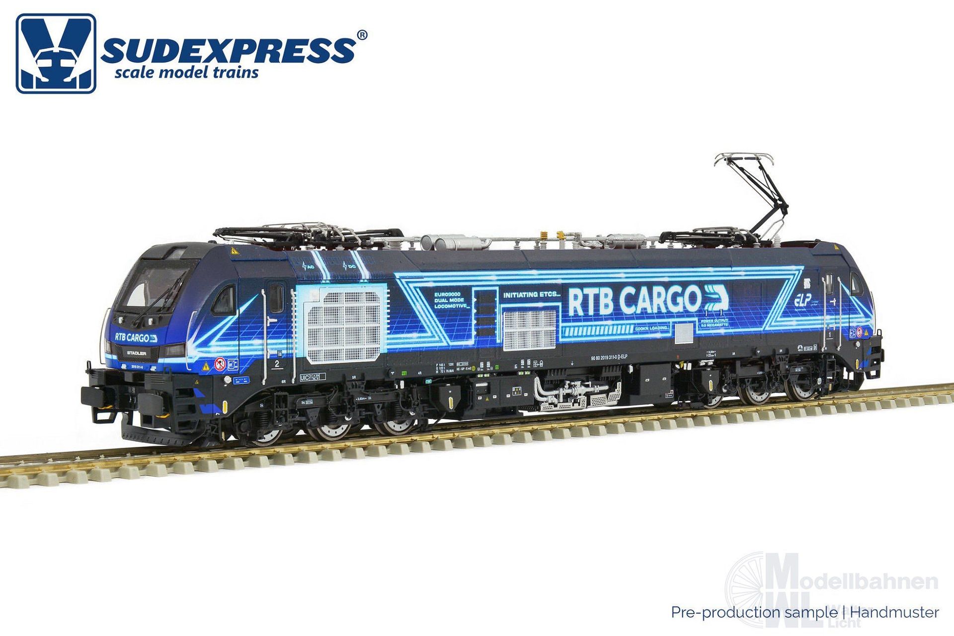 Sudexpress S0193118 - E-Lok BR 2019 / Euro 9000 RTB Cargo Ep.VI H0/WS Sound