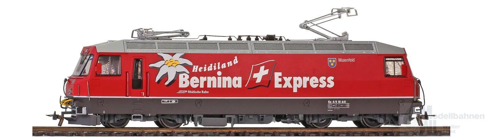Bemo 1459111 - E-Lok Ge 4/4 III RhB 641 Heidiland H0/WS Sound H0/WS