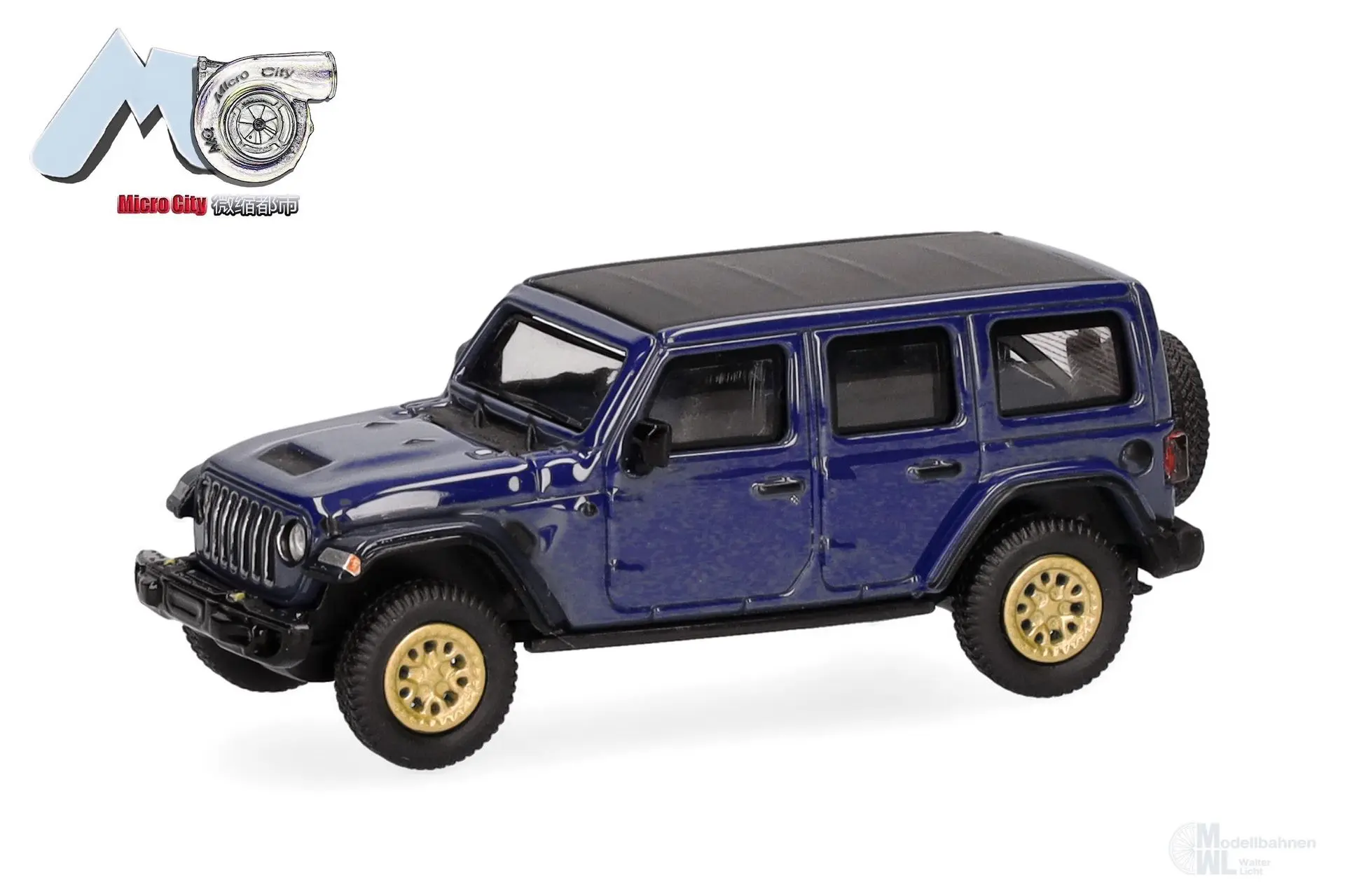 Herpa 87MC000013 - Jeep Wrangler blau (ab 2017) H0 1:87
