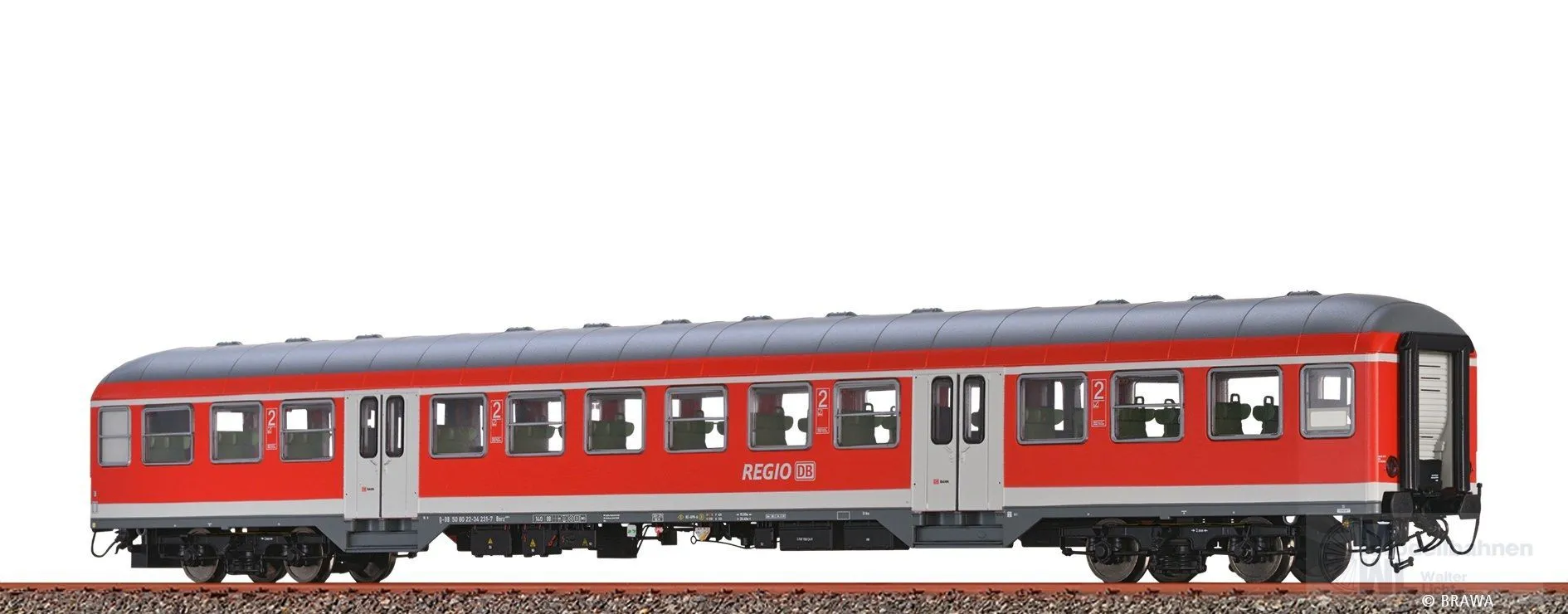 Brawa 46662 - Nahverkehrswagen DB Ep.VI Bnrz 436.0 H0/WS