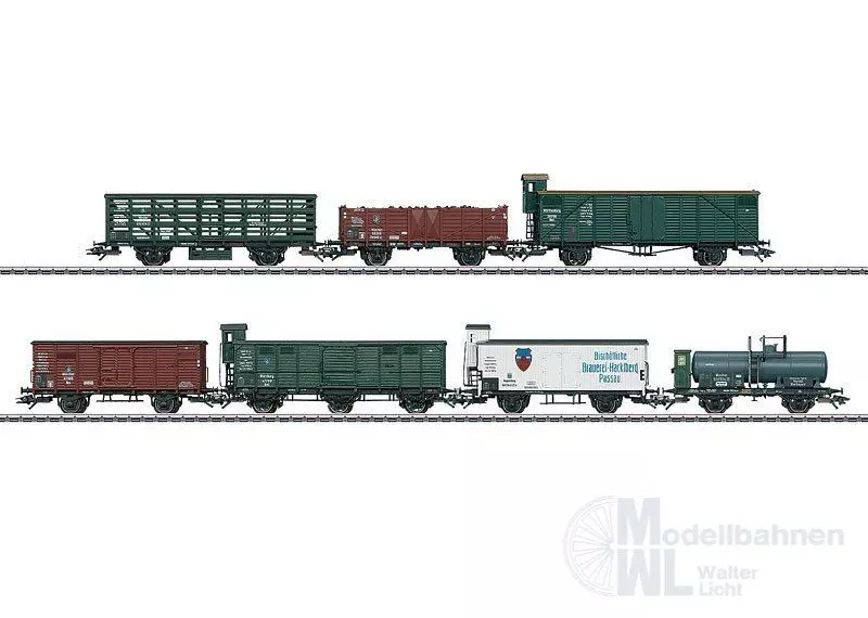 Märklin 46085 - MÄRKLIN - Güterwagen-Set DRG Verwaltung Bayern Ep.II 7.tlg. H0/WS