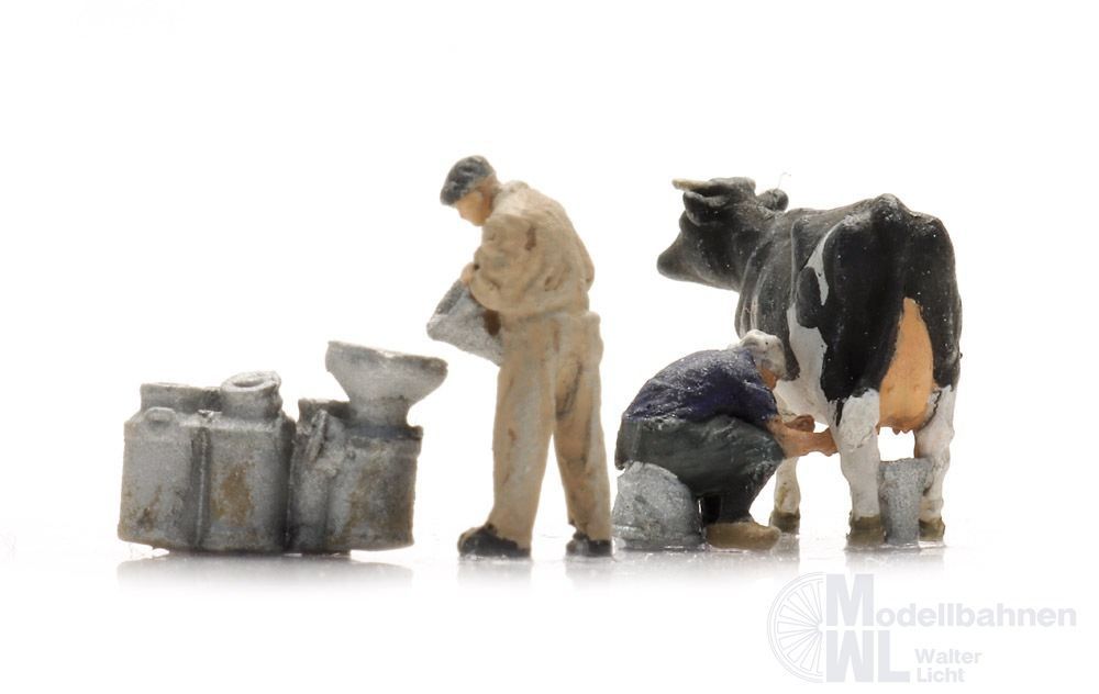 ARTITEC b.v. 5160039 - Milchbauern mit Kuh (2x) Fertigmodell 1:160
