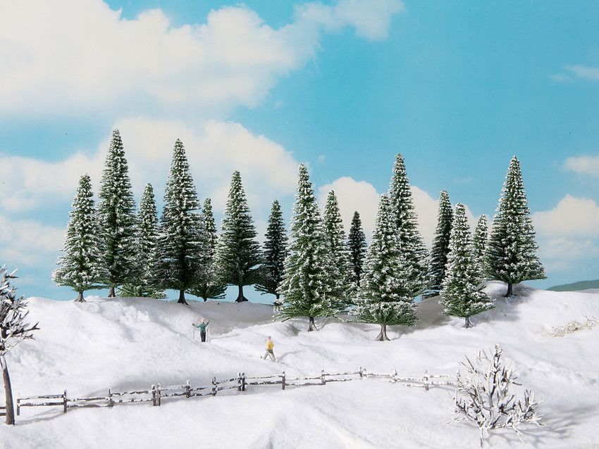 Noch 24682 - Schneetannen 6 Stück, 14 -18 cm 0/H0/TT Noch 24682 - Schneetannen 6 Stück, 14 -18 cm 0/H0/TT
