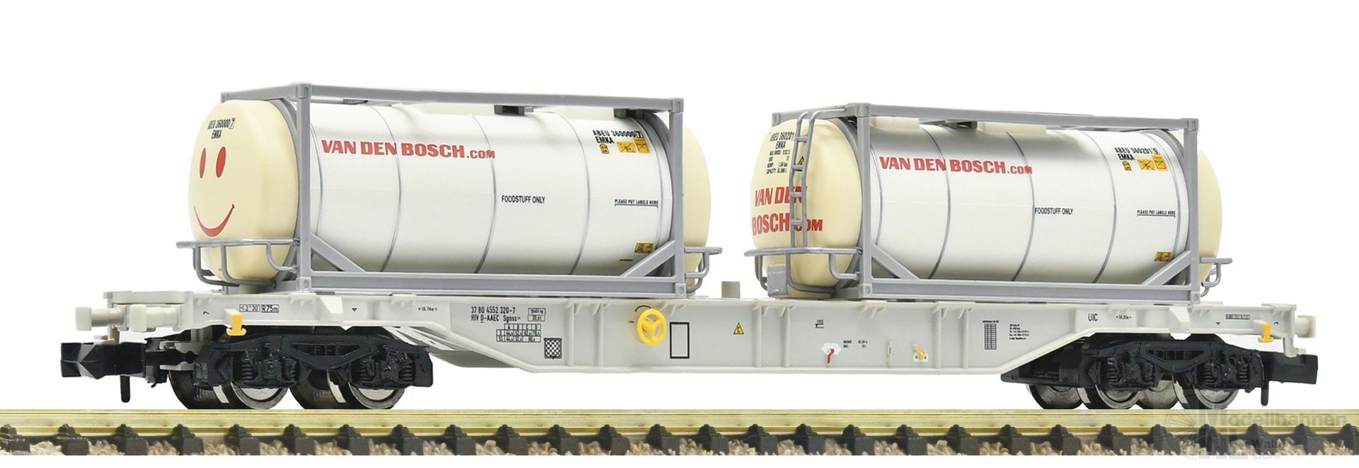 Fleischmann 6660126 - Containertragwagen AAE Ep.VI N 1:160 Fleischmann 6660126 - Containertragwagen AAE Ep.VI N 1:160