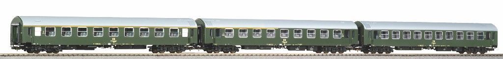 Piko 58220 - Personenwagen Set DR Ep.IV Y-Wagen D 300 3.tlg. Set 1 H0/GL