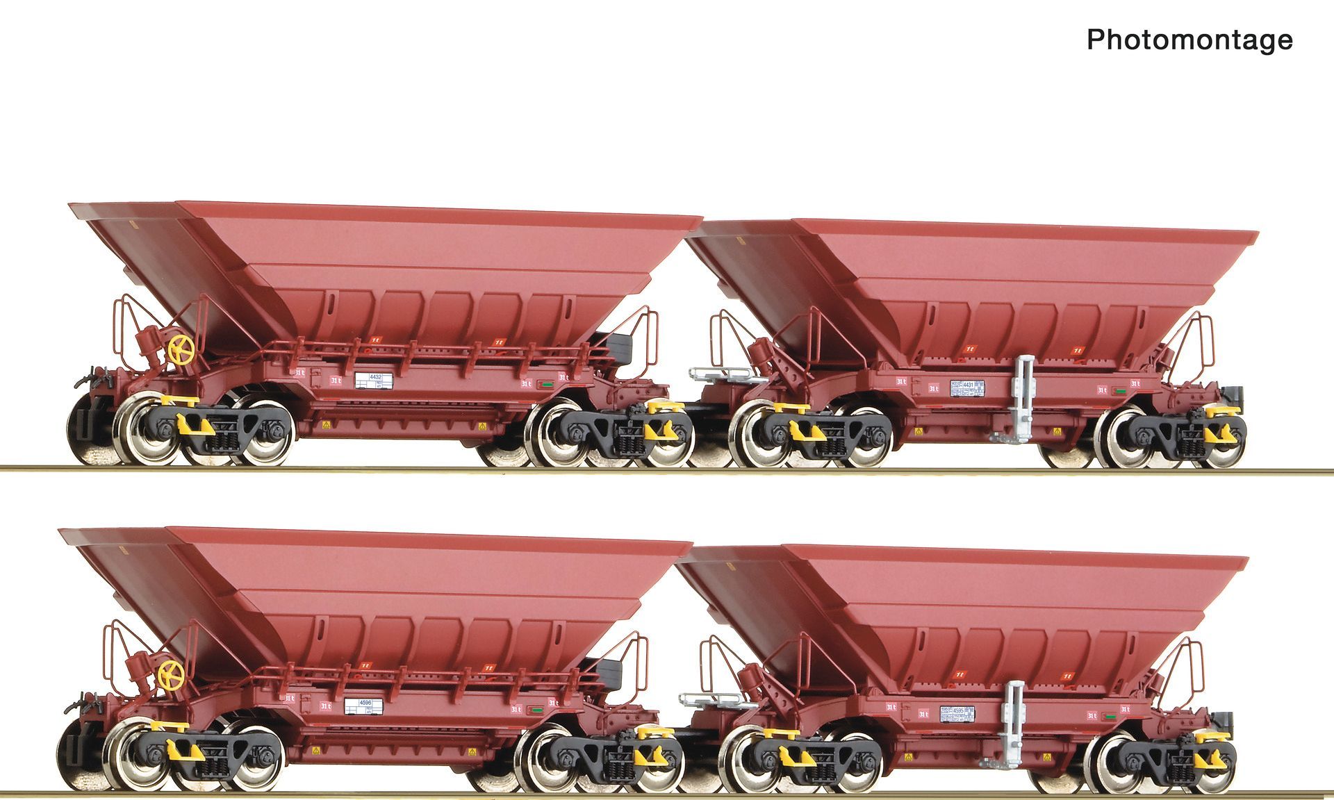 Roco 6600386 - 4er Set Erzwagen LKAB #2