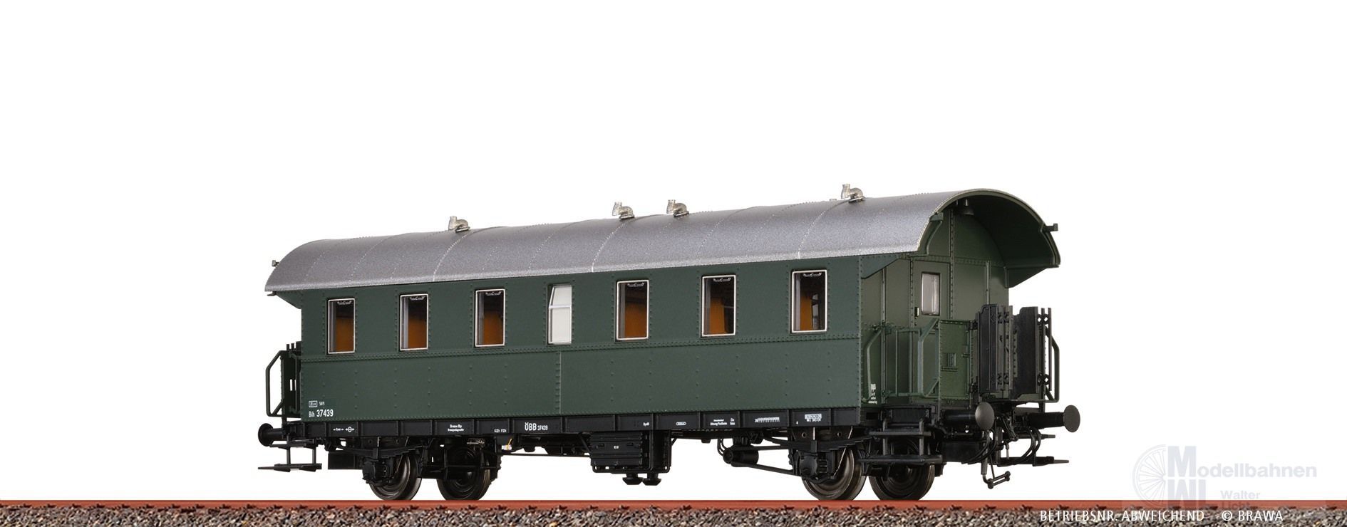 Brawa 46819 - Einheits-Durchgangswagen ÖBB Ep.III Bih H0/GL Basic+ LED