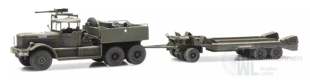 ARTITEC b.v. 6870280 - US M19 Diamond T with trailer H0 1:87