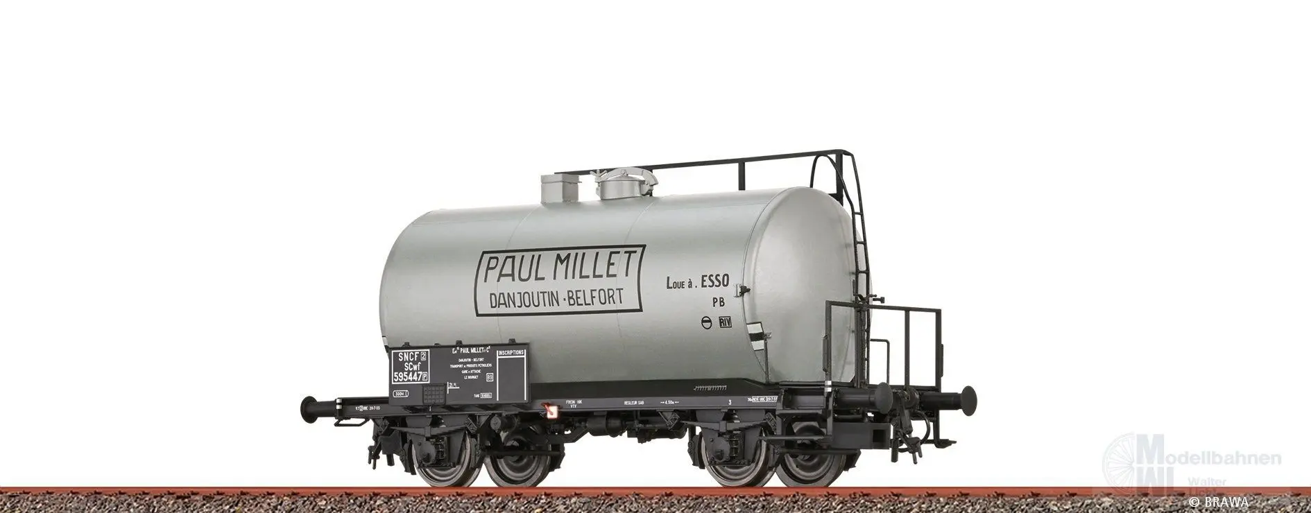 Brawa 50054 - Kesselwagen SCwf SNCF Ep.III Paul Millet H0/GL