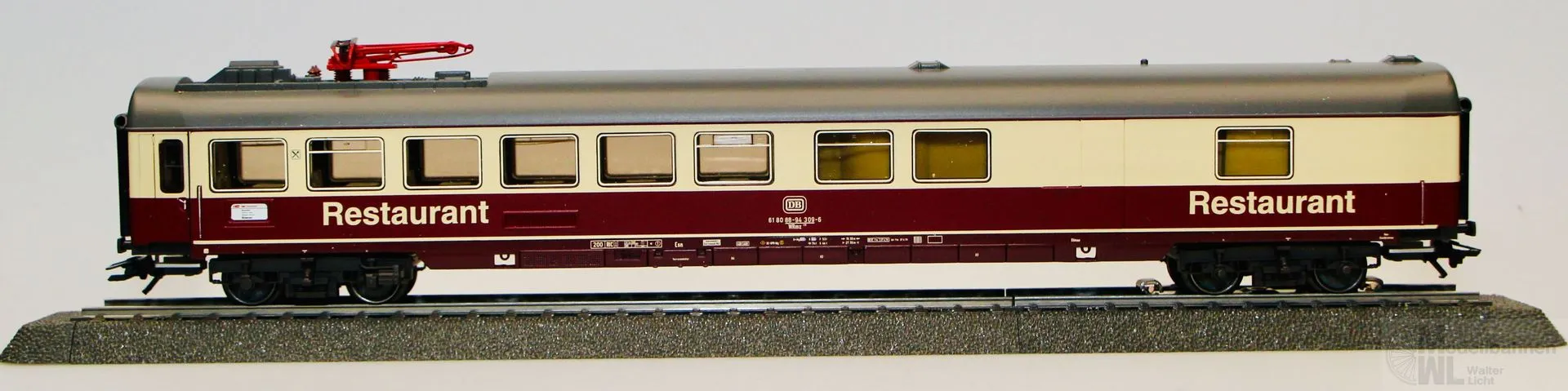 Märklin 42973 - MÄRKLIN - Schnellzugwagen DB Ep.IV Südwind Restaurant H0/WS