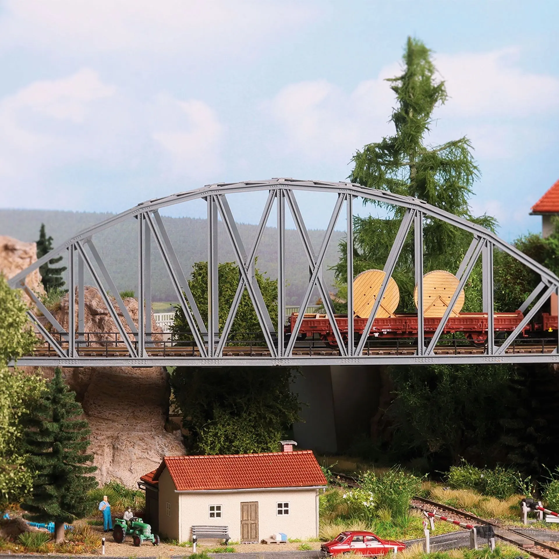 Busch 8844 - Stahlbogenbrücke TT 1:120