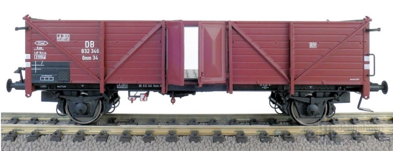 Exact Train 24105 - Güterwagen offen DB Ep.III Klagenfurt Blechtür H0/GL