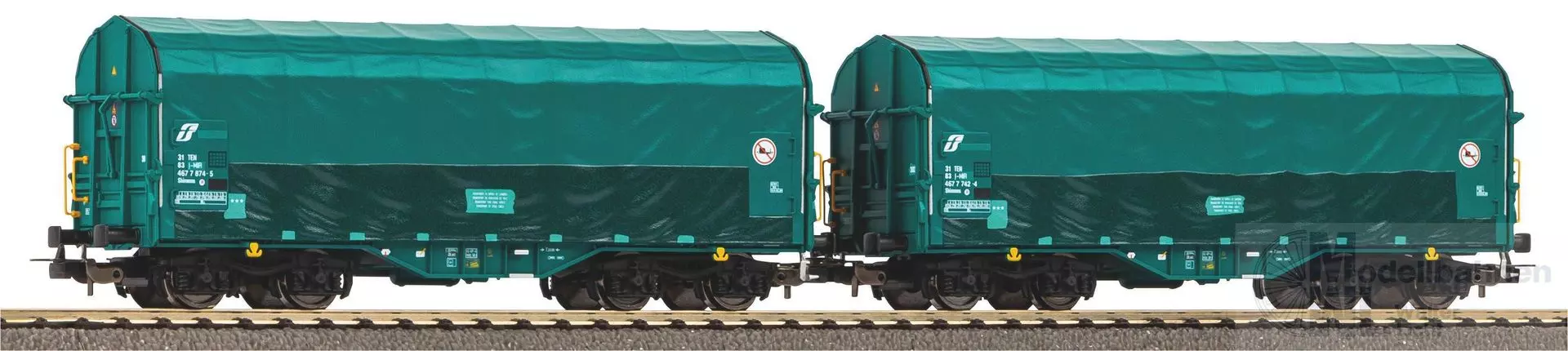Piko 58288 - Schiebeplanenwagen Set FS Ep.VI 2.tlg. H0/GL