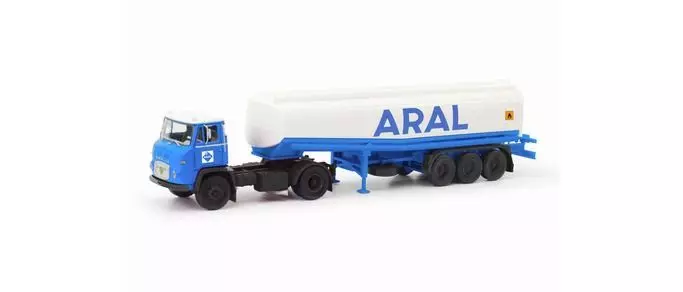 Herpa 87MBS026482 - Scania Vabis LB 76 Tanksattelzug Aral H0 1:87