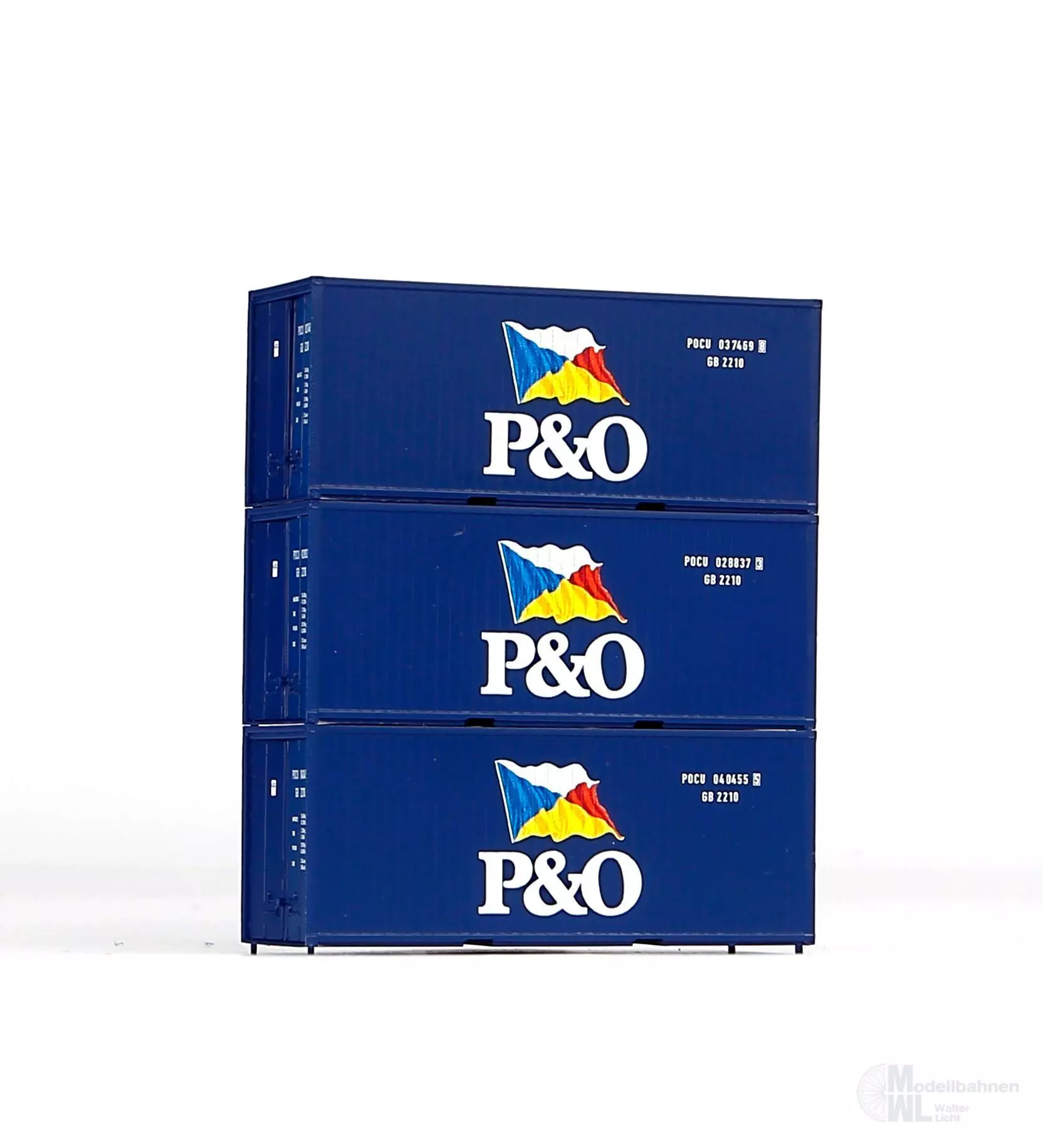 Piko 56200 - Containerset P&O 3 Stück H0 1:87