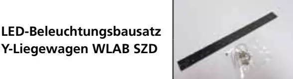 Piko 56272 - Innenbeleuchtung LED für WLAB SZD Liegewagen H0/GL