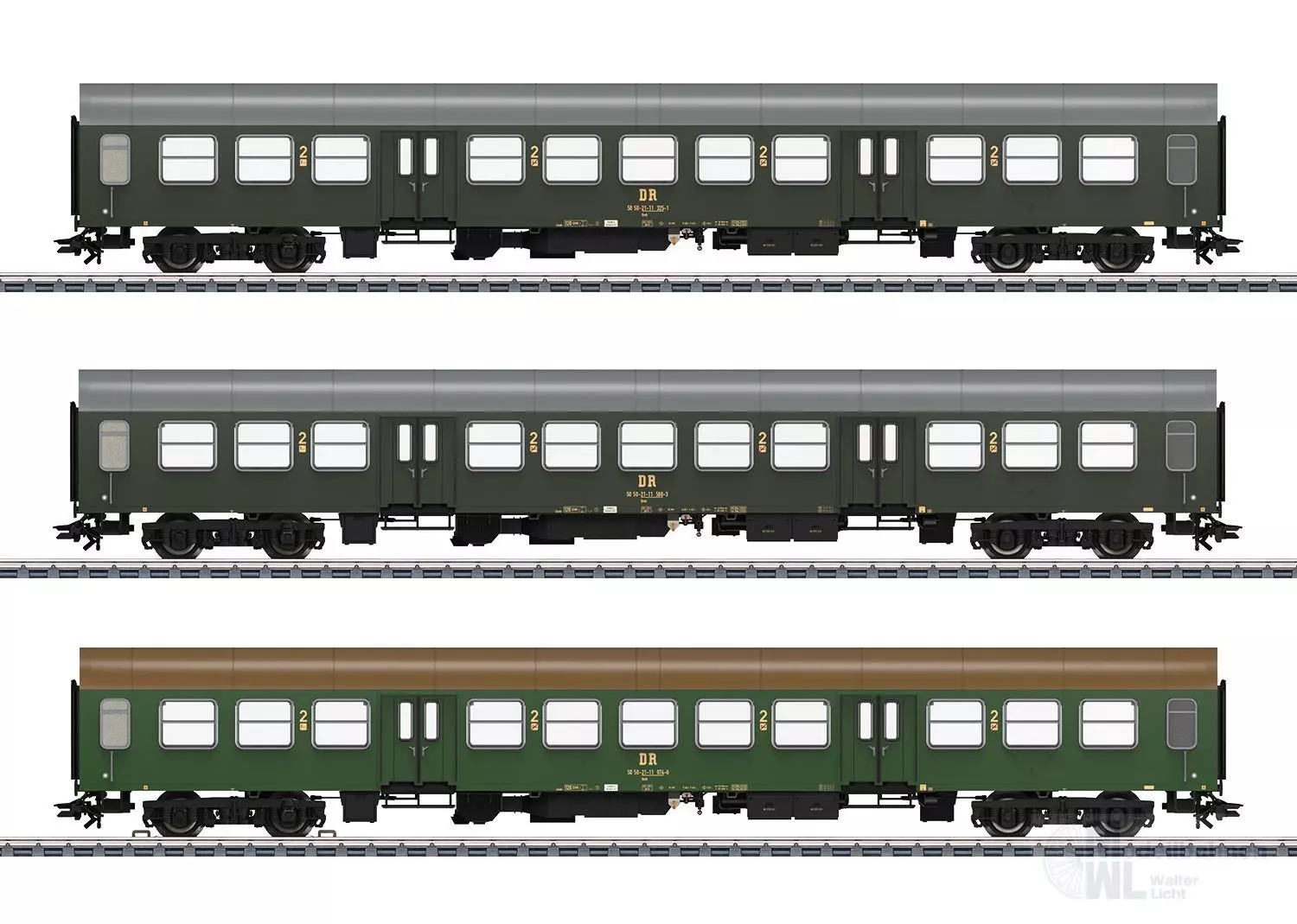 Märklin 42580 - Personenwagen-Set DR Ep.IV 3.tlg. H0/WS