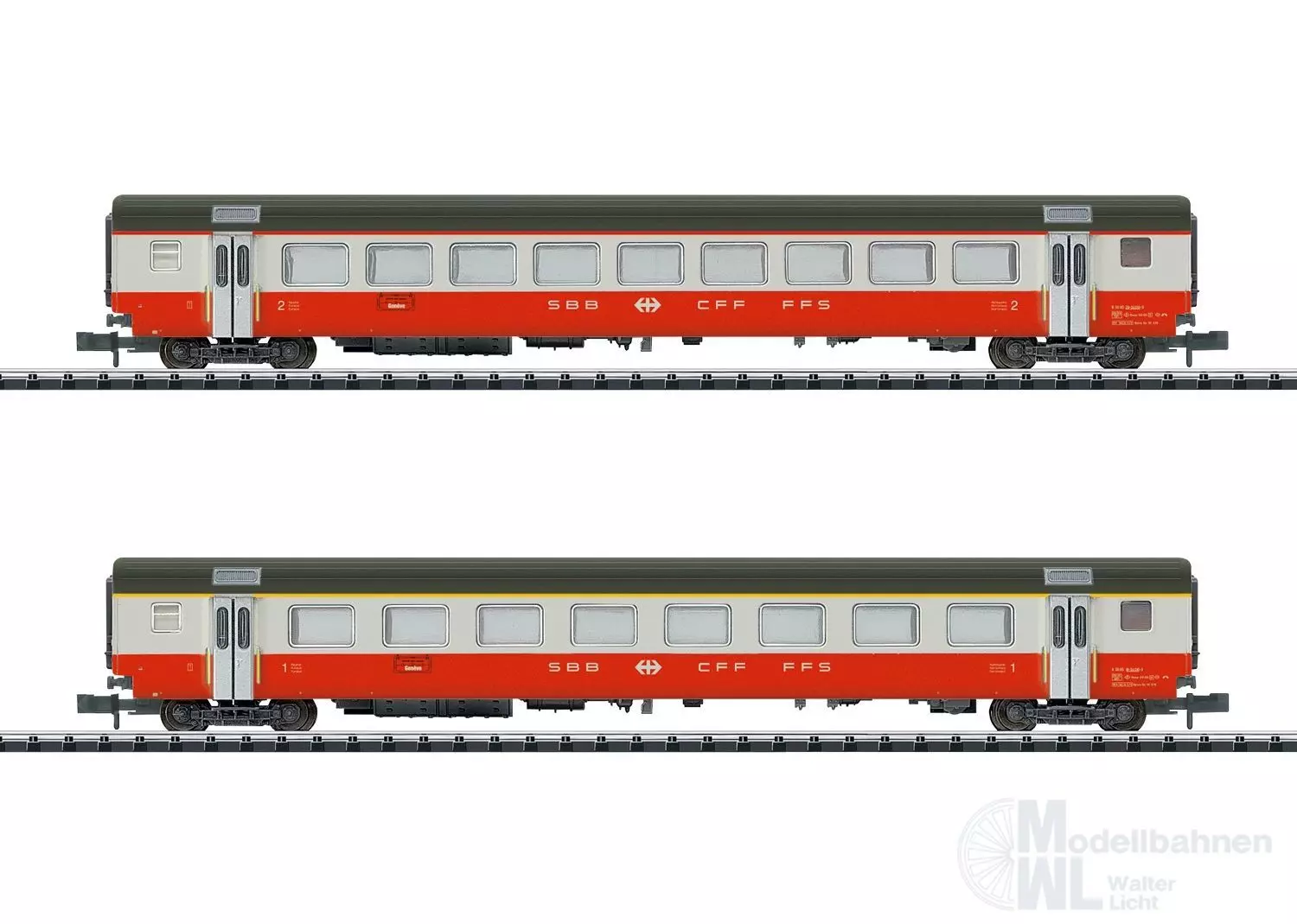 Trix 18721 - Personenwagen Set SBB Ep.IV 2.tlg. Swiss Express N 1:160