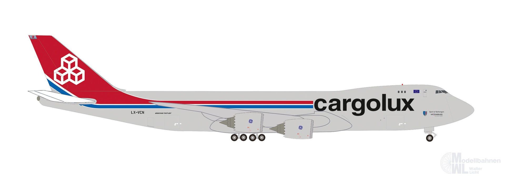 Herpa 539234 - Boeing 747-8F Cargolux 1:500