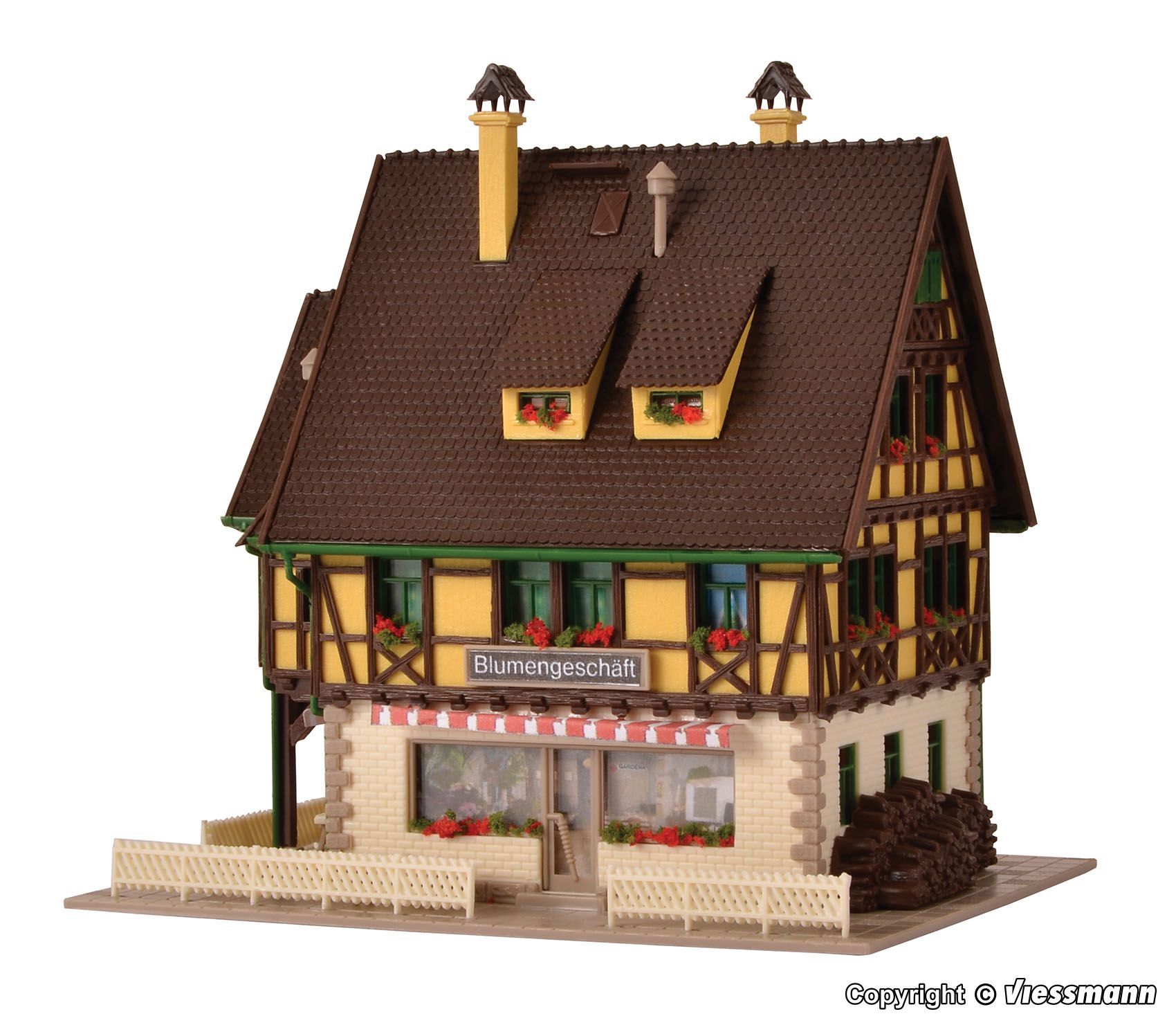 Vollmer 47692 - Blumengeschäft mit Inneneinrichtung N 1:160