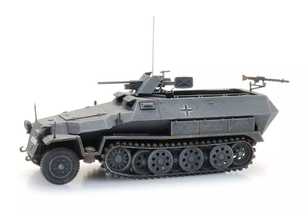 ARTITEC b.v. 6870525 - WM Sd.Kfz. 251/10 Ausf. C 3.7cm Pak grau H0 1:87