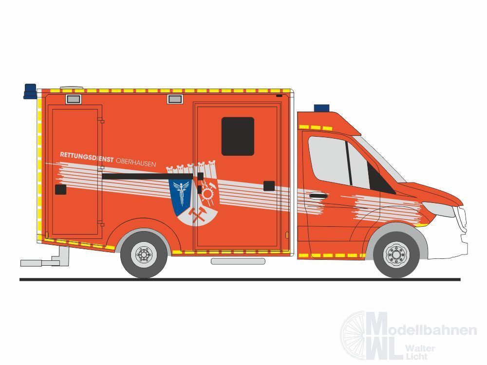 Rietze 76286 - Mercedes-Benz WAS RTW ´18 FW Oberhausen H0 1:87