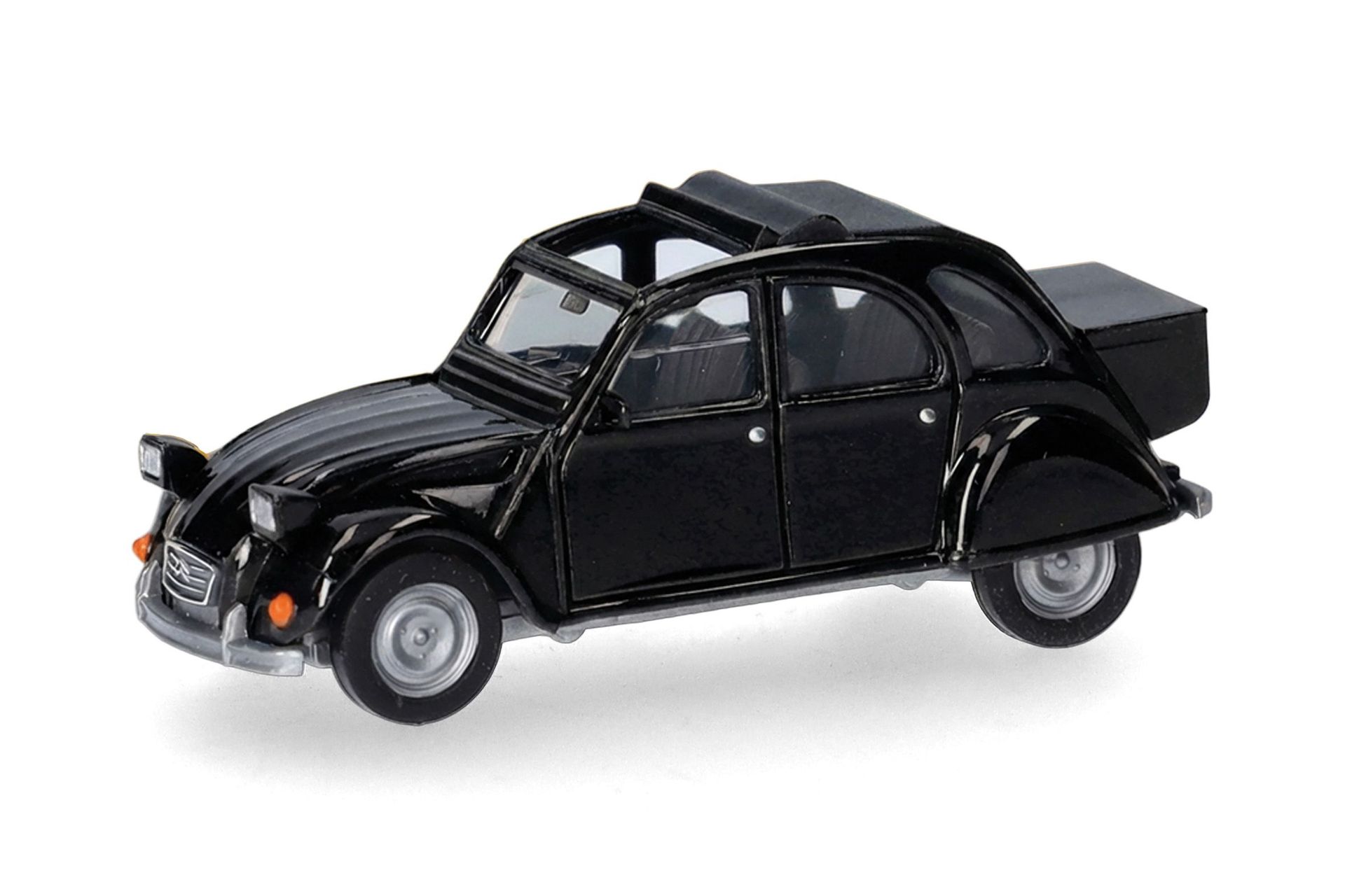 Herpa 027632-007 - Citroën 2 CV mit Queue schwarz H0 1:87