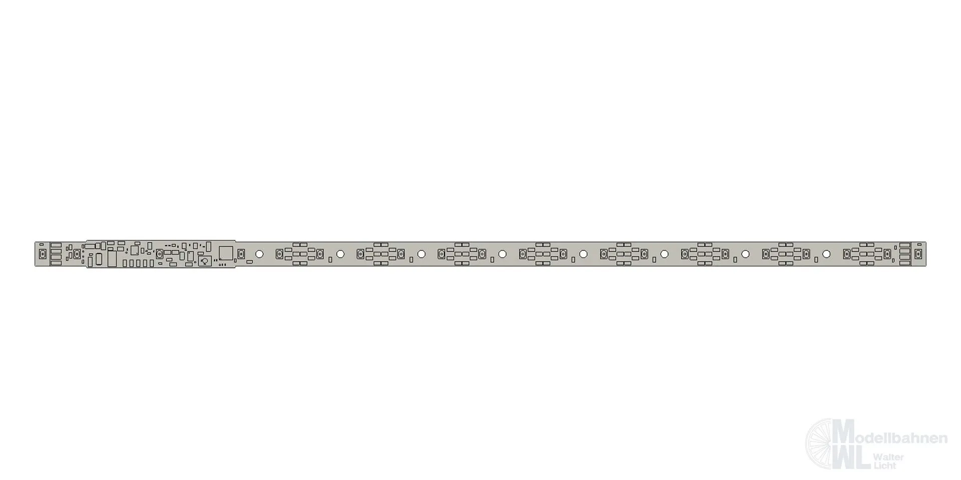 ESU 50718 - Innenbeleuchtungs-Set mit Decoder Einstiegs-/Schlusslicht 264mm warmweiß