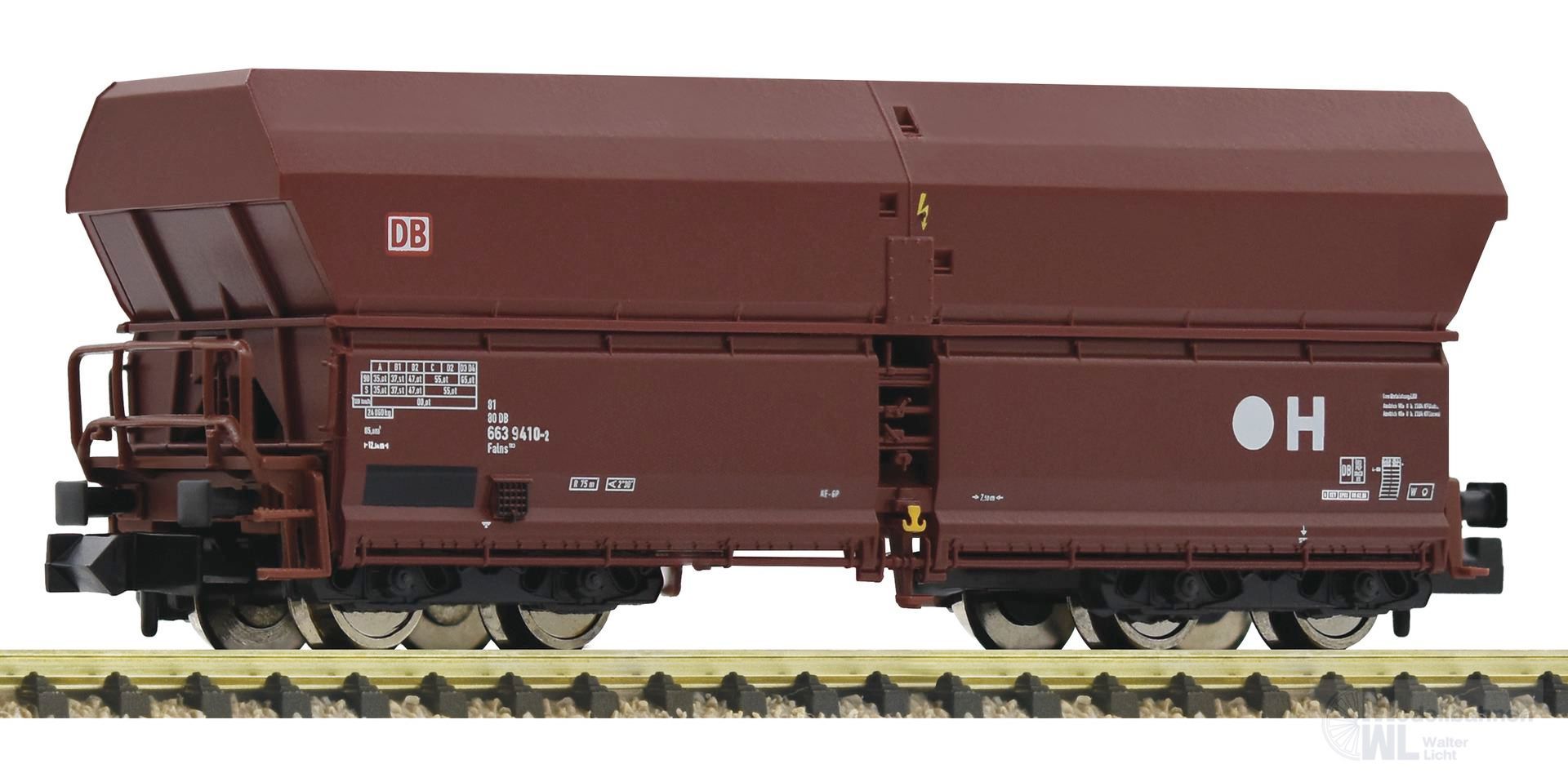 Fleischmann 852323 - Selbstentladewagen DB AG Ep.V 4 achs braun N 1:160