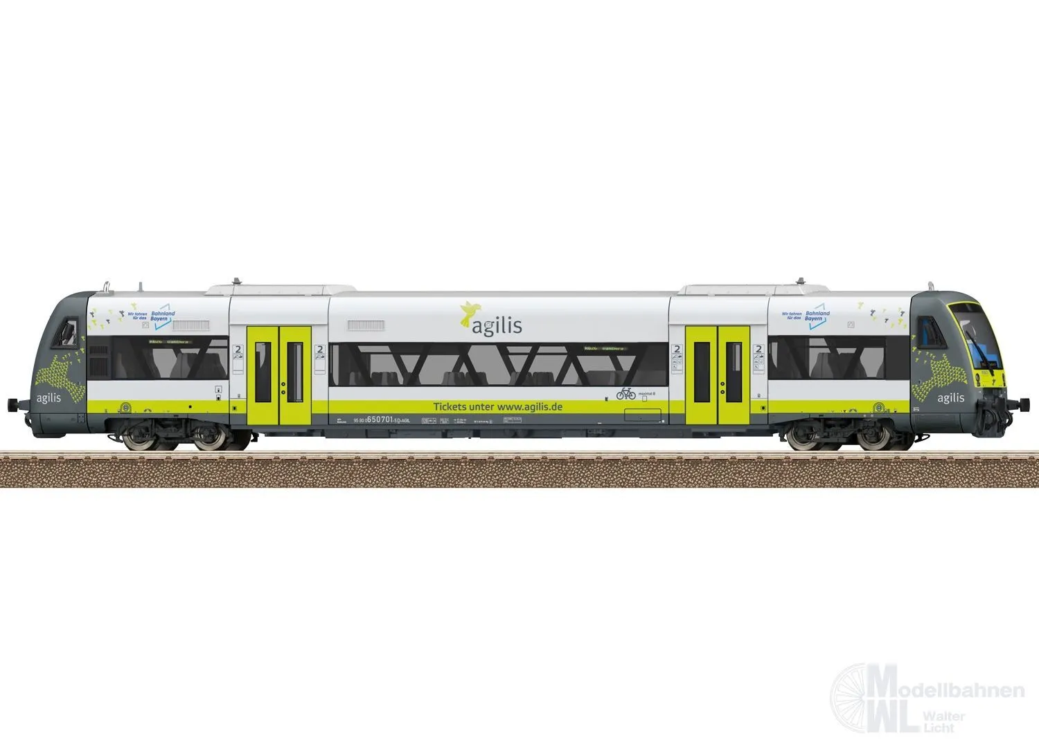 Trix 25968 - Dieseltriebwagen RS 1 BR 650 agilis Ep.VI H0/GL