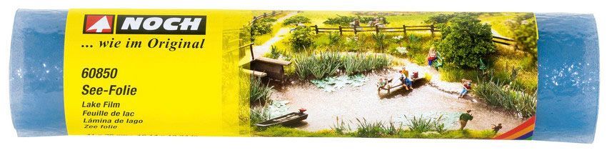 Noch 60850 - See-Folie, blau 41 x 26 cm G/1/0/H0/H0m/H0e/TT/N/Z