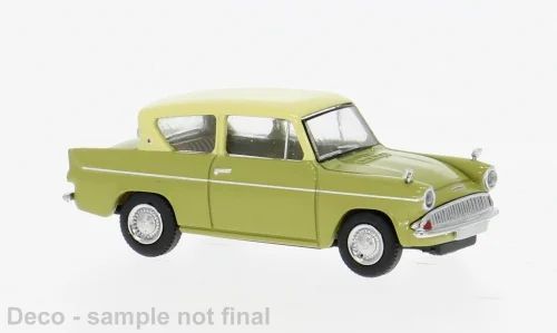 Brekina 19336 - Ford Anglia hellgrün/beige H0 1:87