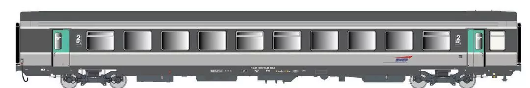 LS Models 40606 - Personenwagen SNCF Ep.V Vtu B10rtu 2.Kl. mit IB H0/GL