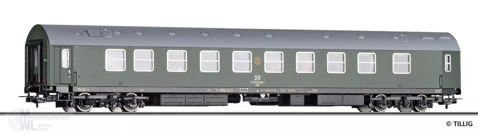 Tillig 75001 - Salon-Nachrichtenwagen DR Ep.IV 2.Betriebsnummer H0/GL