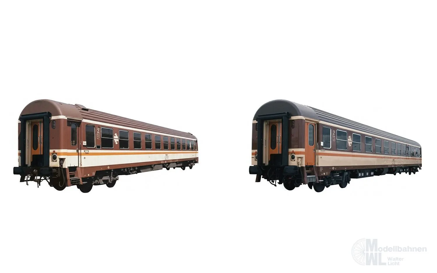Electrotren 4046 - Personenwagen Set RENFE Ep.IV 2.tlg. Estrella Farbgebung 2 x BBL-9600 H0/