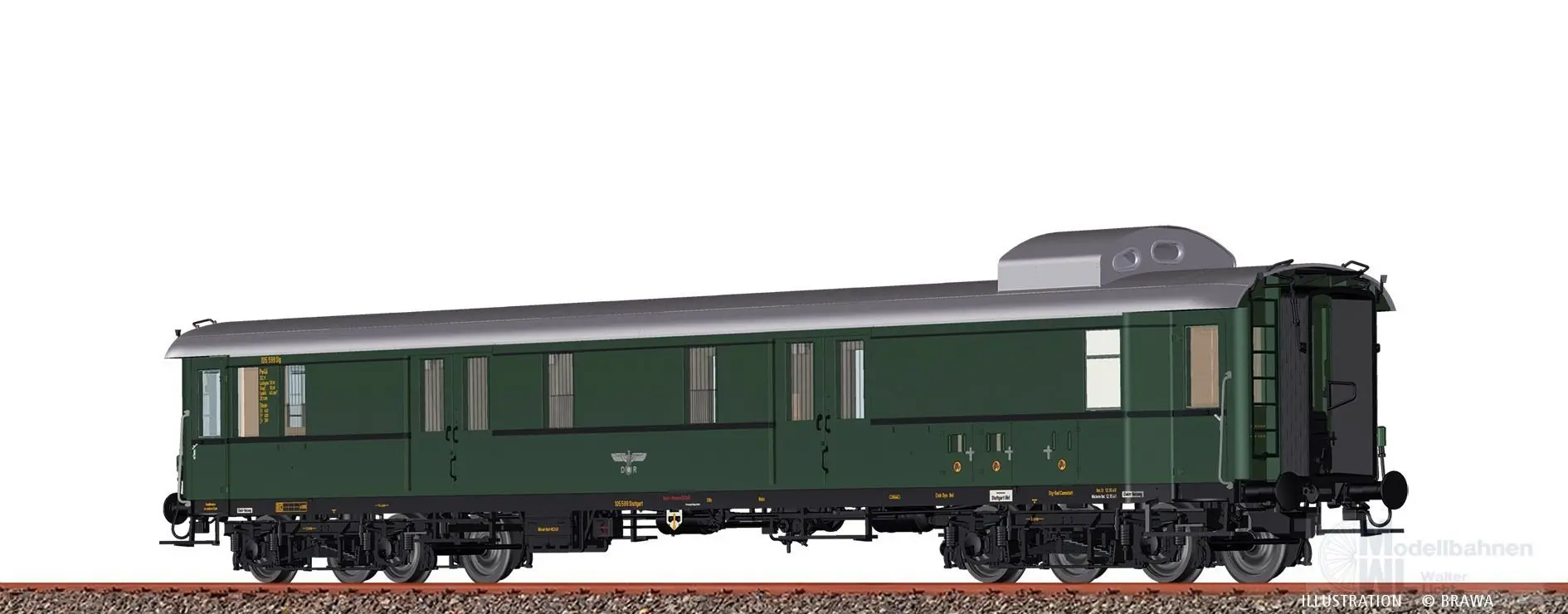 Brawa 58293 - Gepäckwagen DRG Ep.II Pw4ü-36 H0/GL