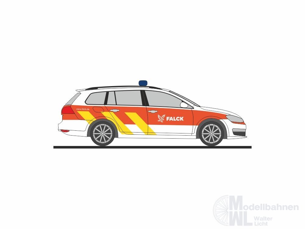 Rietze 53331 - Volkswagen Golf 7 Variant Falck Rettungsdienst Hamburg H0 1:87