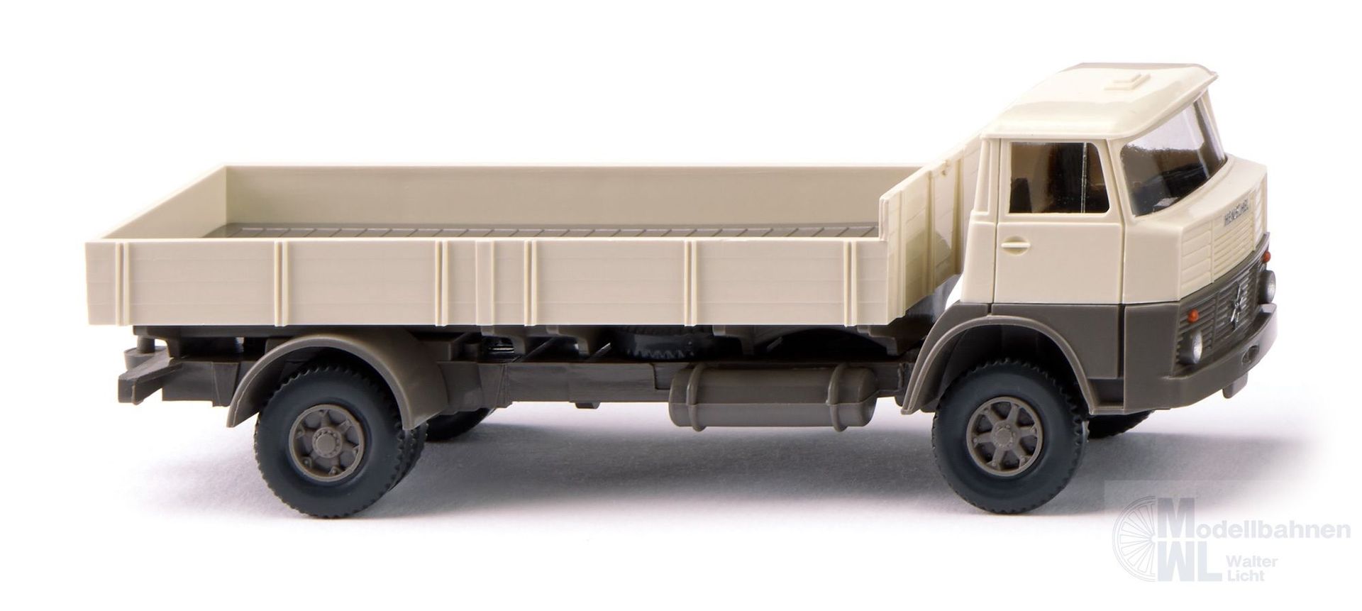 Wiking 041703 - Pritschen-Lkw Henschel HS 14/16 - perlweiß/quarzgrau  H0 1:87