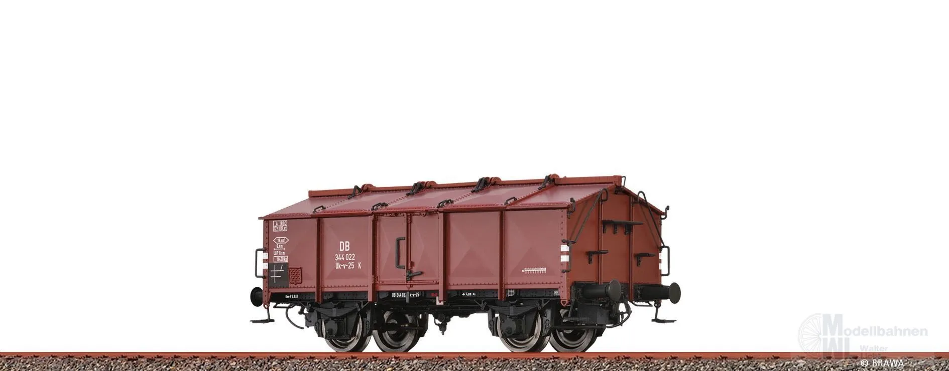 Brawa 50549 - Klappdeckelwagen DB Ep.III Uk-v-25 H0/GL
