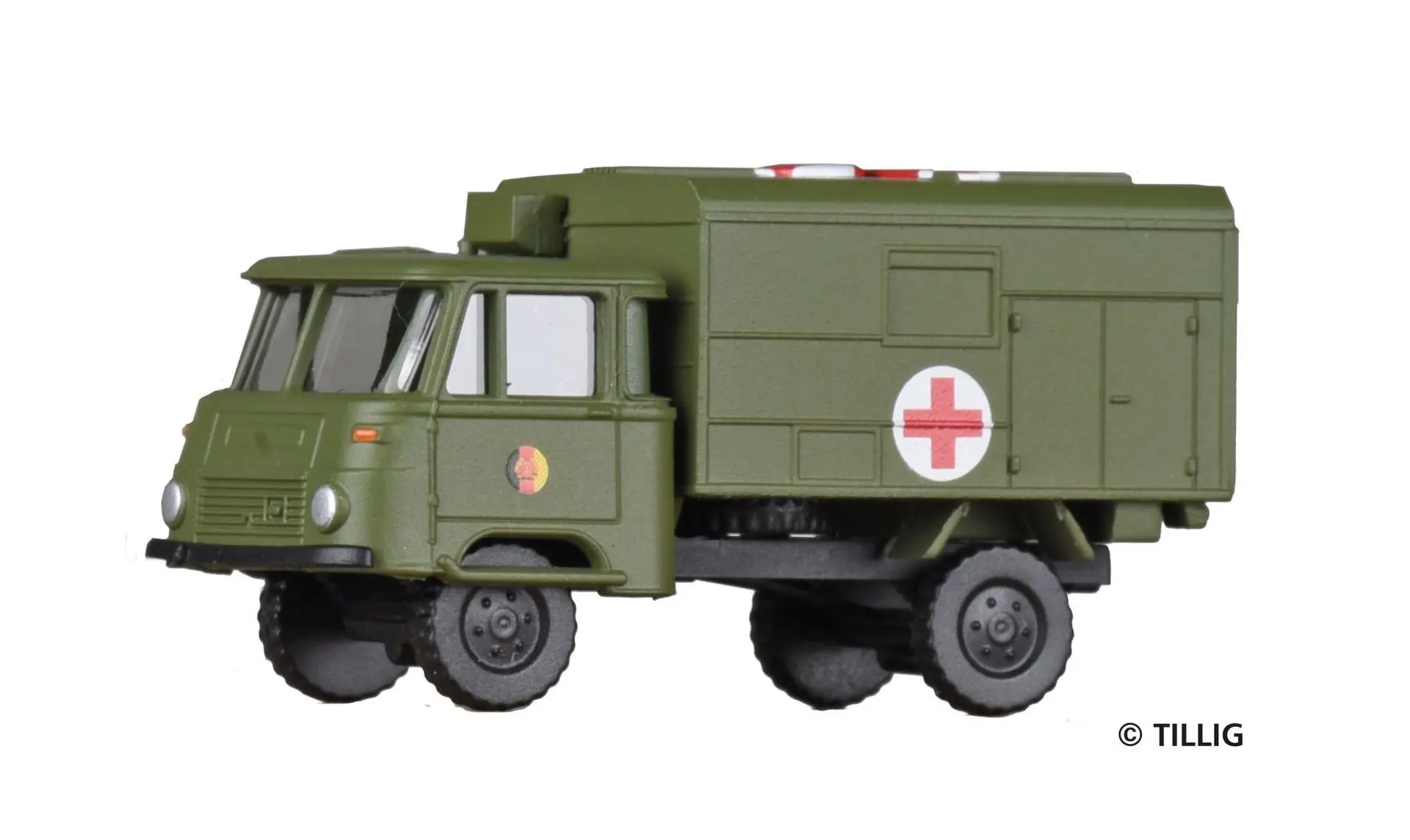 Tillig 19040 - Robur LO 1801 Kofferaufbau Krankentransportwagen NVA TT 1:120