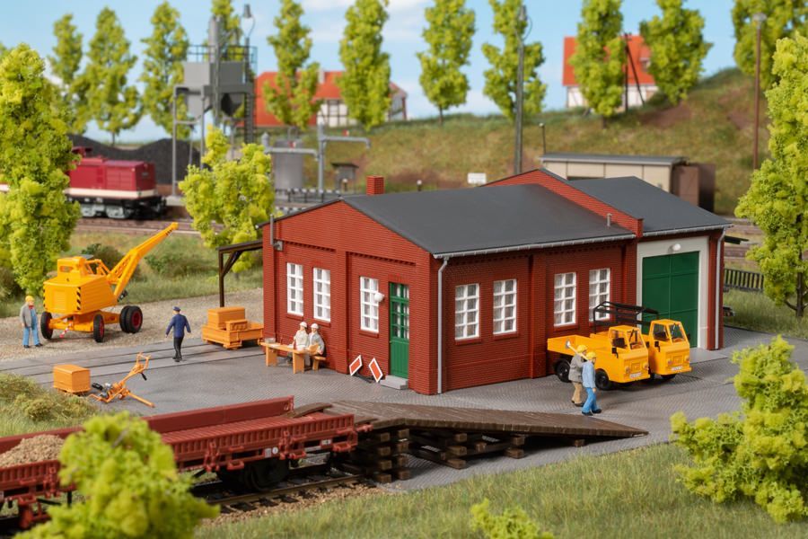 Auhagen 11462 - Bahnmeisterei mit Rampe H0 1:87