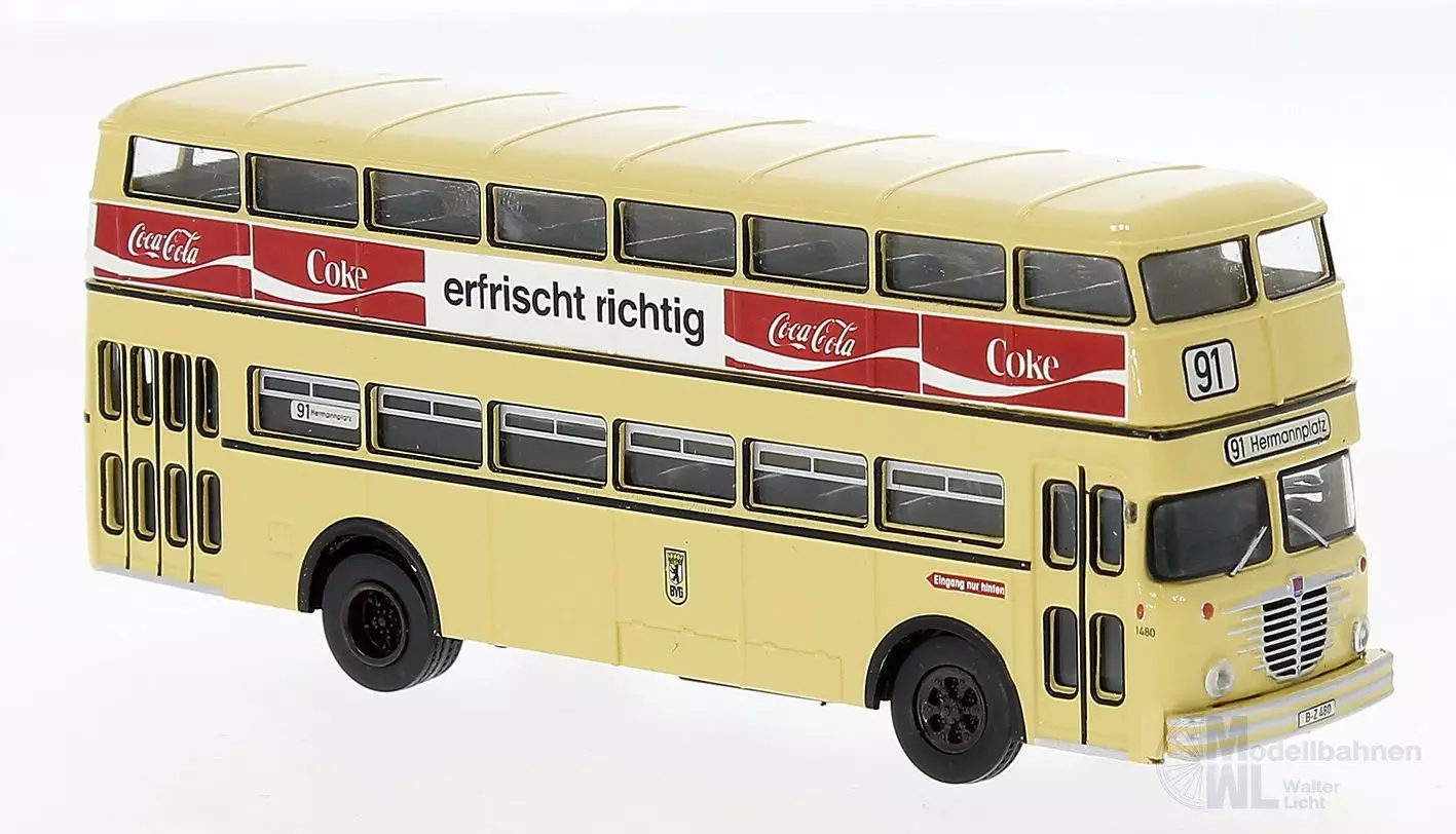 Brekina 61260 - Büssing D2U Coca-ColaBVG H0 1:87