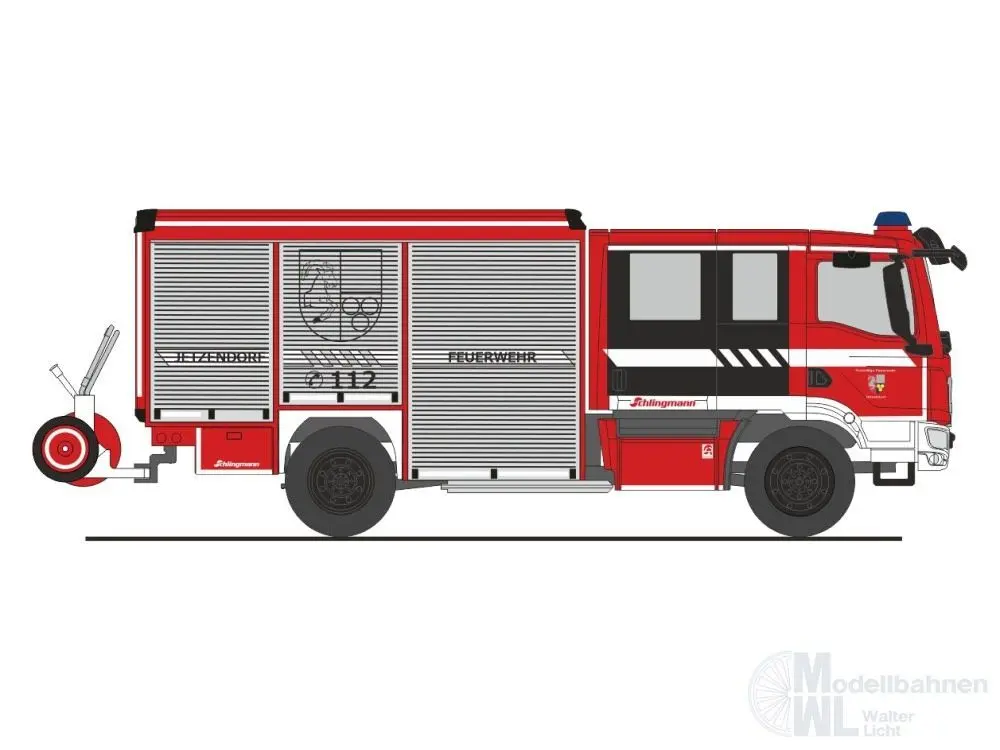 Rietze 72980 - Schlingmann Varus MAN HLF FW Jetzendorf H0 1:87