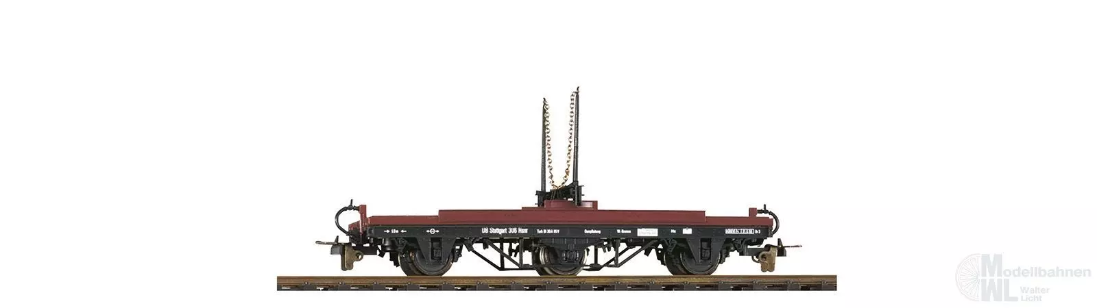 Bemo 2006812 - Langholzwagen DB Ep.III Hsm 72 H0e