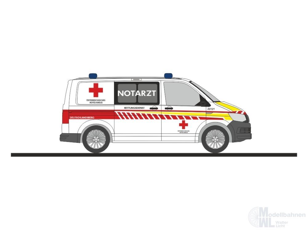 Rietze 53940 - Volkswagen T6 Notarzt ÖRK Deutschlandsberg (AT) H0 1:87